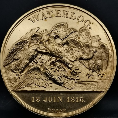 Medaille 41mm bronze dorée - medaille, or