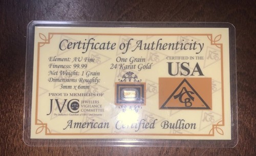 Lingot pur usa 4 - usa, grain