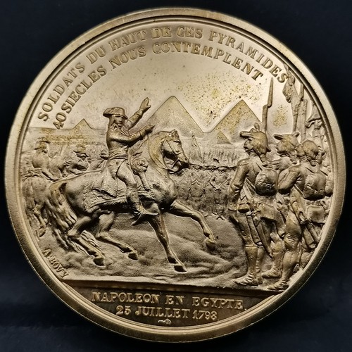 Medaille 41mm bronze dorée - bronze, or