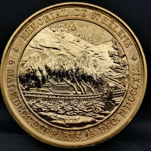 Medaille 41mm bronze dorée - medaille,